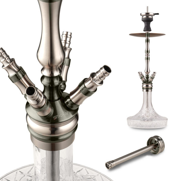 Smokah Royal Edelstahl Shisha black – Bild 2
